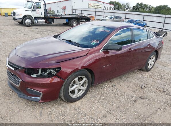 1G1ZB5ST6GF251384 2016 CHEVROLET MALIBU Burgundy 