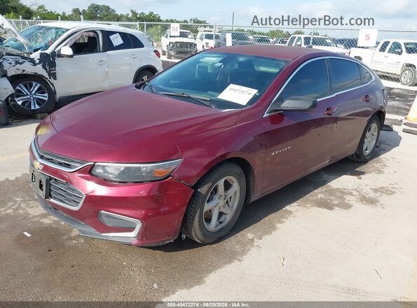 1G1ZB5ST6GF311972 2016 CHEVROLET MALIBU Red Առջևի ձախ երեք քառորդ տեսարան