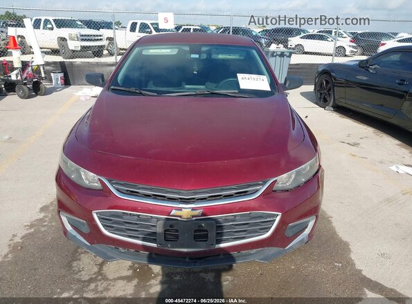 1G1ZB5ST6GF311972 2016 CHEVROLET MALIBU Red Սարքավորումների վահանակի տեսք