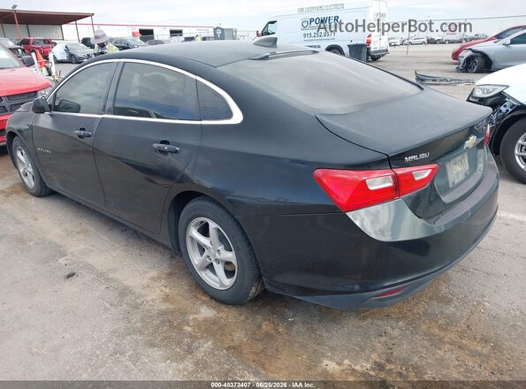 1G1ZB5ST6GF314127 2016 CHEVROLET MALIBU Black Rear left