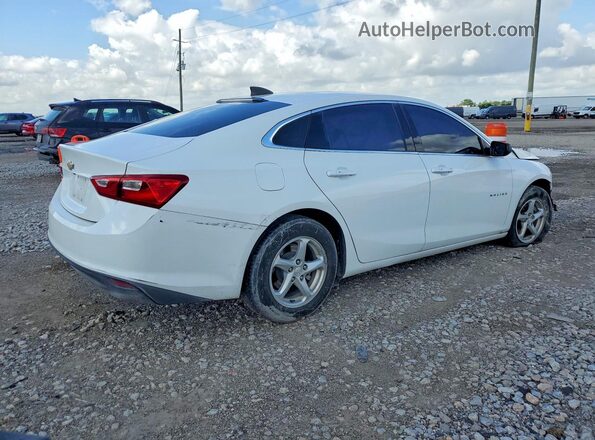 1G1ZB5ST6JF101086 2018 CHEVROLET MALIBU White 