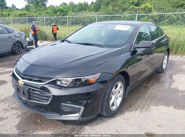 1G1ZB5ST6JF272145 2018 CHEVROLET MALIBU Black წინა მარცხენა ხედი სამი მეოთხედიდან