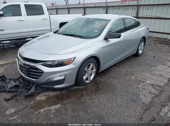 1G1ZB5ST6KF187680 2019 CHEVROLET MALIBU Gray წინა მარცხენა ხედი სამი მეოთხედიდან