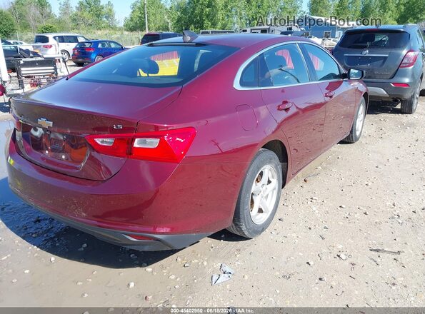1G1ZB5ST7GF201772 2016 CHEVROLET MALIBU Burgundy უკანა მარჯვენა