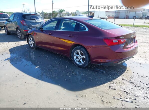 1G1ZB5ST7GF201772 2016 CHEVROLET MALIBU Burgundy უკანა მარცხენა