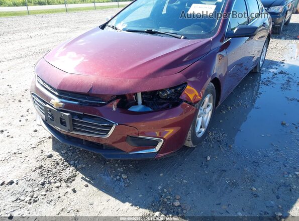 1G1ZB5ST7GF201772 2016 CHEVROLET MALIBU Burgundy ხელსაწყოთა პანელის ხედი