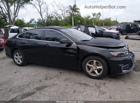 1G1ZB5ST7HF138951 2017 CHEVROLET MALIBU Black 