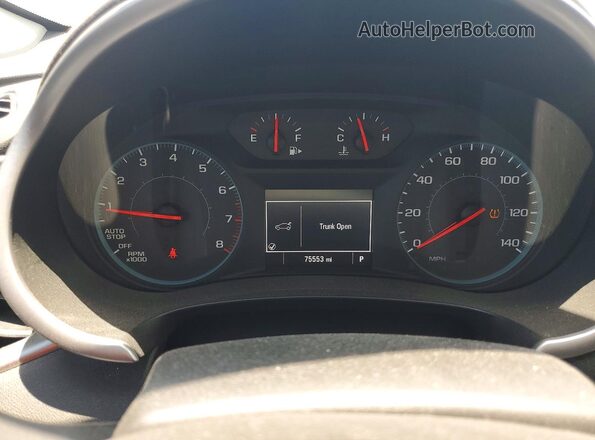 1G1ZB5ST7HF164286 2017 CHEVROLET MALIBU Charcoal Vista del cuadro de instrumentos