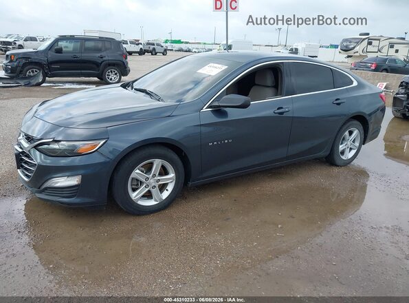 1G1ZB5ST7KF197876 2019 CHEVROLET MALIBU Blue Առջևի ձախ երեք քառորդ տեսարան