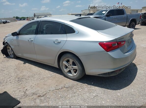 1G1ZB5ST7MF040934 2021 CHEVROLET MALIBU Silver Trasero izquierdo