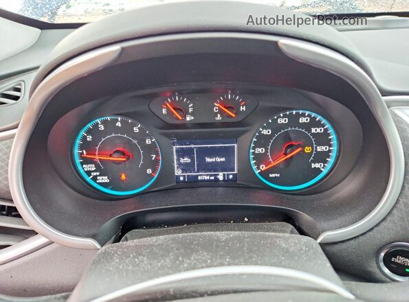 1G1ZB5ST8KF200929 2019 CHEVROLET MALIBU Blue Instrument cluster view