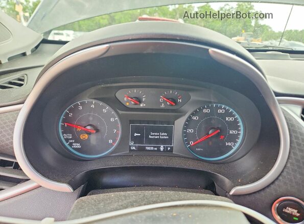 1G1ZB5ST8LF017712 2020 CHEVROLET MALIBU Black Instrument cluster view