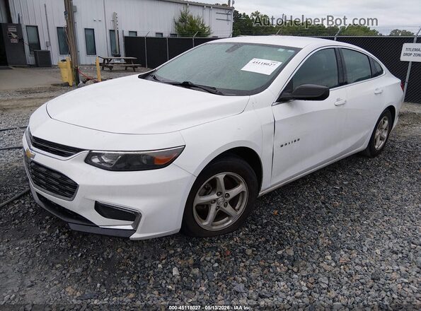 1G1ZB5ST9HF201063 2017 CHEVROLET MALIBU White Առջևի ձախ երեք քառորդ տեսարան