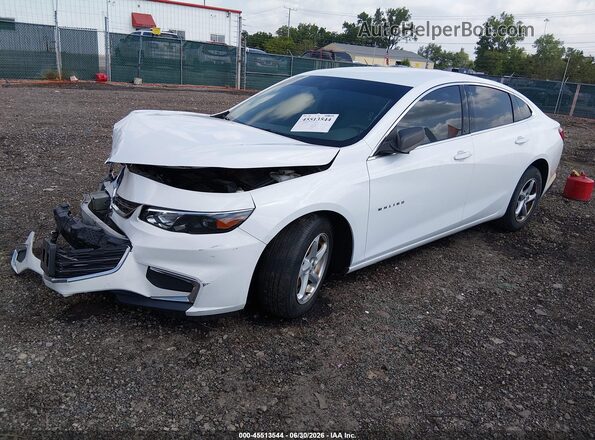 1G1ZB5STXGF210711 2016 CHEVROLET MALIBU White წინა მარცხენა ხედი სამი მეოთხედიდან