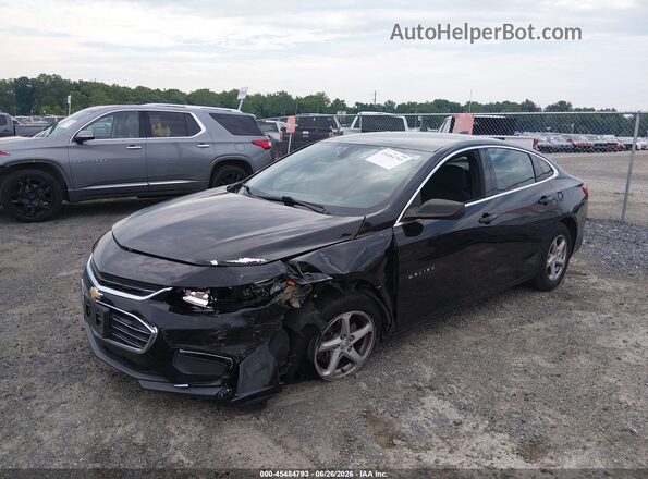 1G1ZB5STXHF229986 2017 CHEVROLET MALIBU Black წინა მარცხენა ხედი სამი მეოთხედიდან