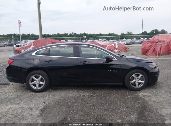 1G1ZB5STXHF229986 2017 CHEVROLET MALIBU Black უკანა სალონის ხედი