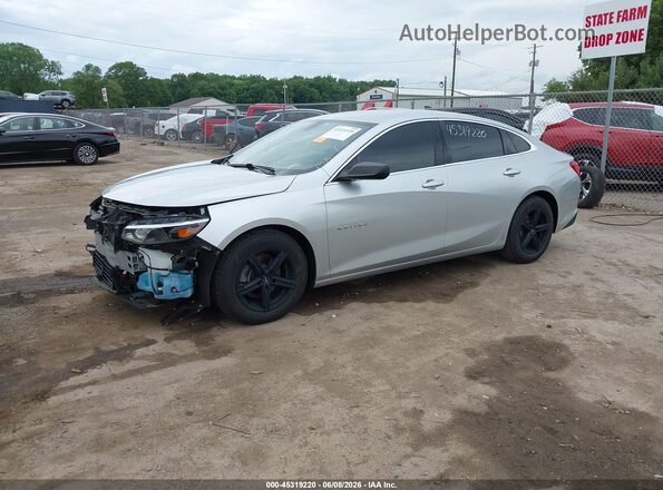 1G1ZB5STXJF223689 2018 CHEVROLET MALIBU Silver Vista tres cuartos delantera izquierda