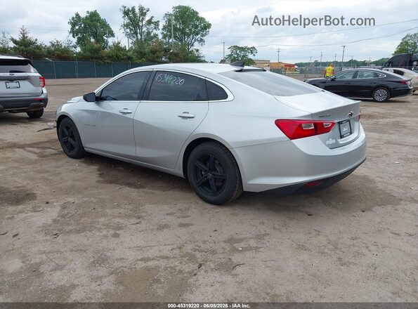 1G1ZB5STXJF223689 2018 CHEVROLET MALIBU Silver Trasero izquierdo