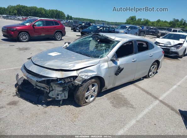 1G1ZB5STXKF126834 2019 CHEVROLET MALIBU Silver წინა მარცხენა ხედი სამი მეოთხედიდან
