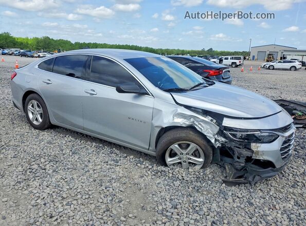 1G1ZC5ST1MF081735 2021 CHEVROLET MALIBU Серебряный Передняя правая четверть