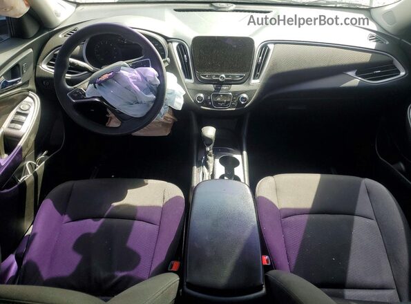 1G1ZC5ST1MF081735 2021 CHEVROLET MALIBU Серебряный Вид панели приборов