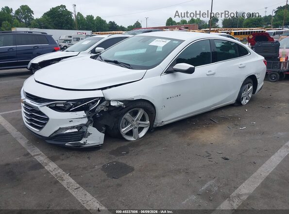 1G1ZC5ST1MF087311 2021 CHEVROLET MALIBU White Առջևի ձախ երեք քառորդ տեսարան