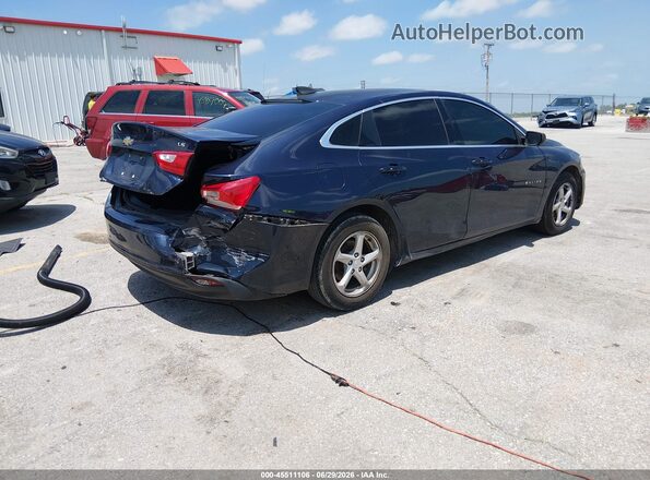 1G1ZC5ST2GF289594 2016 CHEVROLET MALIBU Blue Trasero derecho