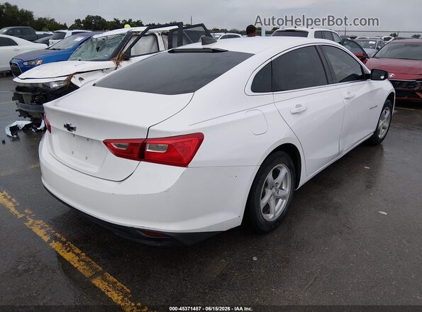 1G1ZC5ST3JF163820 2018 CHEVROLET MALIBU White Rear right