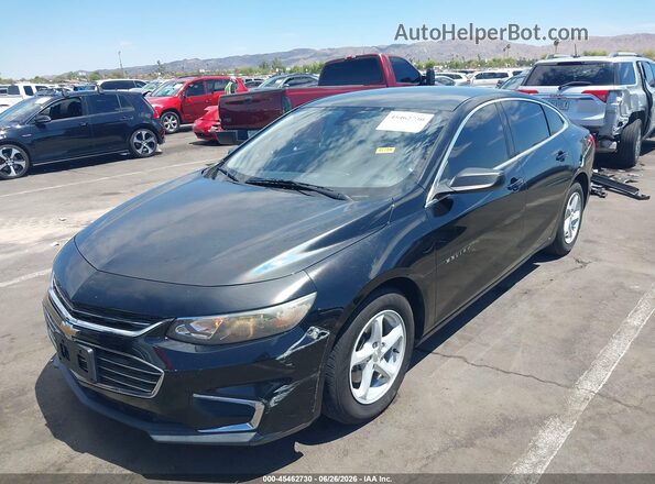 1G1ZC5ST4HF236381 2017 CHEVROLET MALIBU Black Przód lewy
