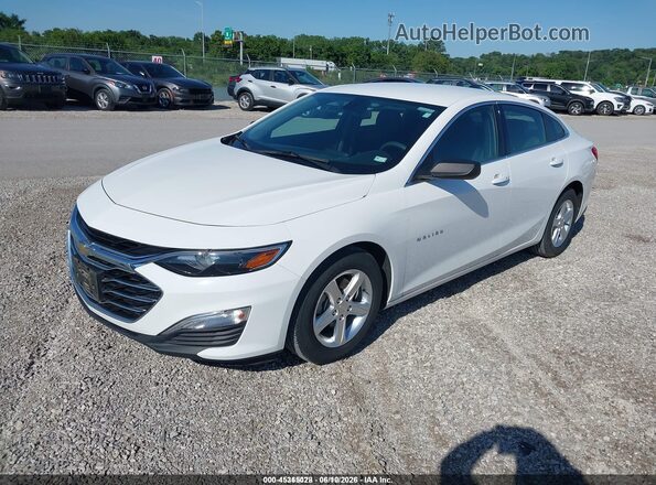 1G1ZC5ST4KF198559 2019 CHEVROLET MALIBU White Առջևի ձախ երեք քառորդ տեսարան