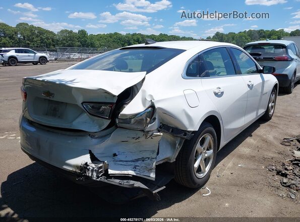 1G1ZC5ST5JF199573 2018 CHEVROLET MALIBU White Rear right