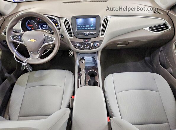 1G1ZC5ST6HF125508 2017 CHEVROLET MALIBU Silver Dashboard view
