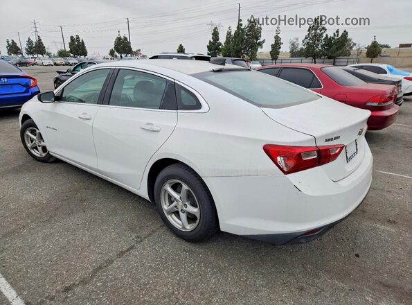 1G1ZC5ST8JF156832 2018 CHEVROLET MALIBU White Trasero izquierdo