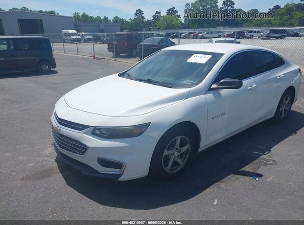 1G1ZC5ST9GF226993 2016 CHEVROLET MALIBU White წინა მარცხენა ხედი სამი მეოთხედიდან