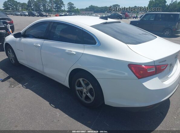 1G1ZC5ST9GF226993 2016 CHEVROLET MALIBU White უკანა მარცხენა