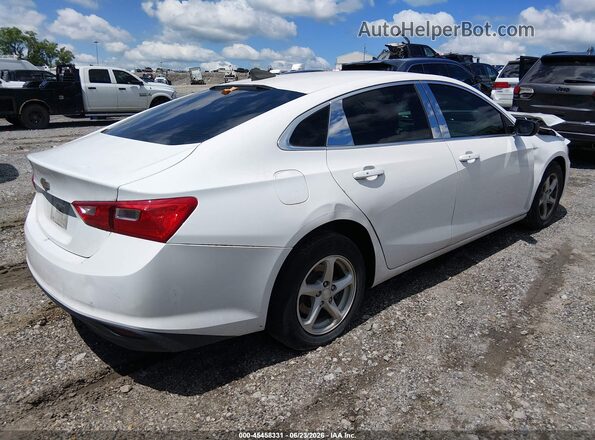 1G1ZC5ST9GF259301 2016 CHEVROLET MALIBU Белый Задняя правая четверть