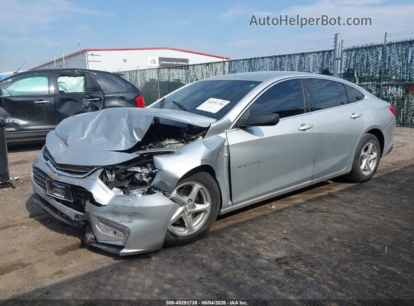 1G1ZC5ST9JF101614 2018 CHEVROLET MALIBU Silver Vista tres cuartos delantera izquierda