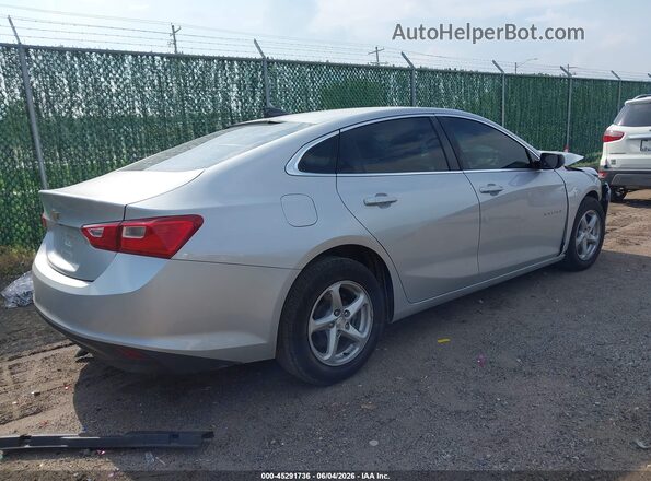 1G1ZC5ST9JF101614 2018 CHEVROLET MALIBU Silver Trasero derecho