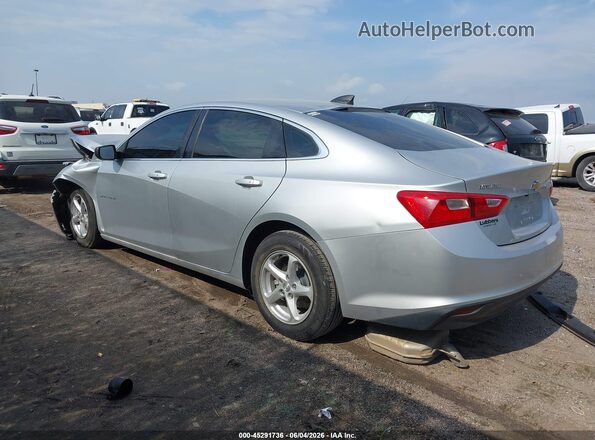 1G1ZC5ST9JF101614 2018 CHEVROLET MALIBU Silver Trasero izquierdo