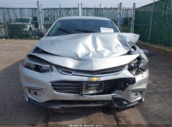 1G1ZC5ST9JF101614 2018 CHEVROLET MALIBU Silver Vista del cuadro de instrumentos