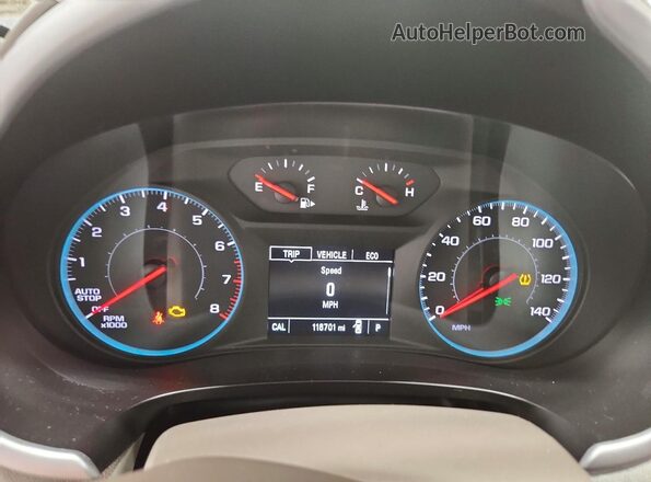 1G1ZC5ST9LF112504 2020 CHEVROLET MALIBU Burgundy Instrument cluster view