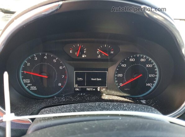 1G1ZD5ST0JF182760 2018 CHEVROLET MALIBU Black Widok zestawu wskaźników