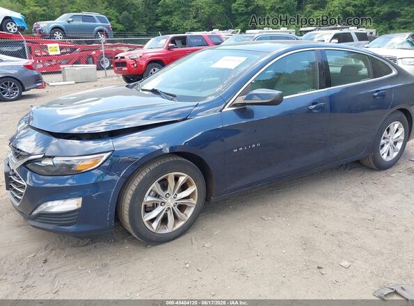 1G1ZD5ST0MF012032 2021 CHEVROLET MALIBU Синий Передняя левая четверть