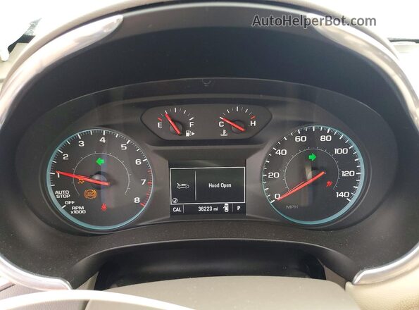 1G1ZD5ST1LF126507 2020 CHEVROLET MALIBU Blue Instrument cluster view