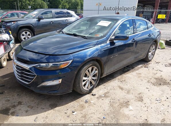 1G1ZD5ST1MF012220 2021 CHEVROLET MALIBU Blue წინა მარცხენა ხედი სამი მეოთხედიდან