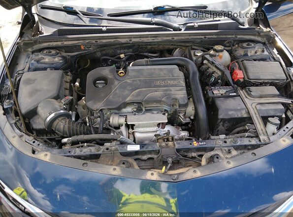 1G1ZD5ST1MF012220 2021 CHEVROLET MALIBU Blue უკანა ხედი