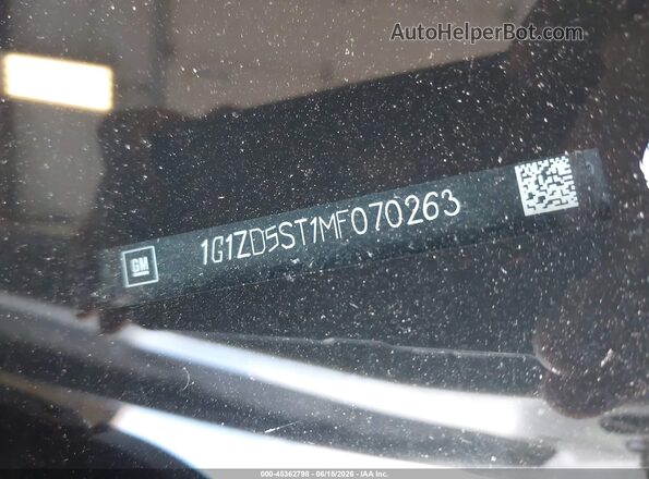 1G1ZD5ST1MF070263 2021 CHEVROLET MALIBU Silver Engine compartment view