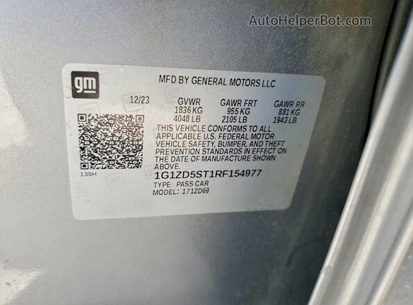 1G1ZD5ST1RF154977 2024 CHEVROLET MALIBU Silver 