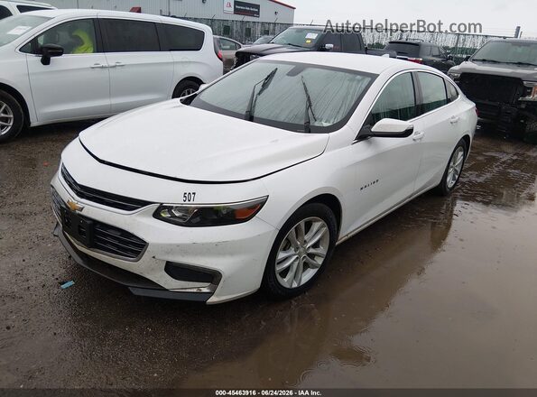 1G1ZD5ST2JF159917 2018 CHEVROLET MALIBU White წინა მარცხენა ხედი სამი მეოთხედიდან