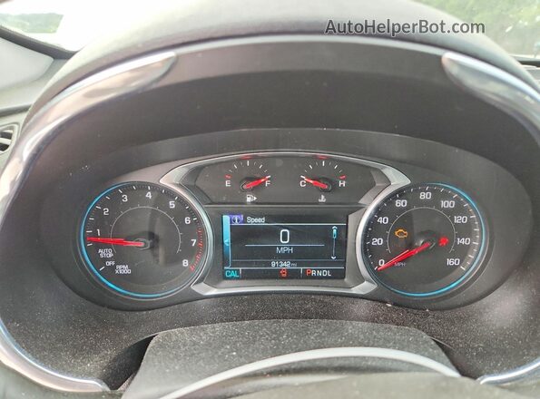 1G1ZD5ST2JF293214 2018 CHEVROLET MALIBU White Instrument cluster view
